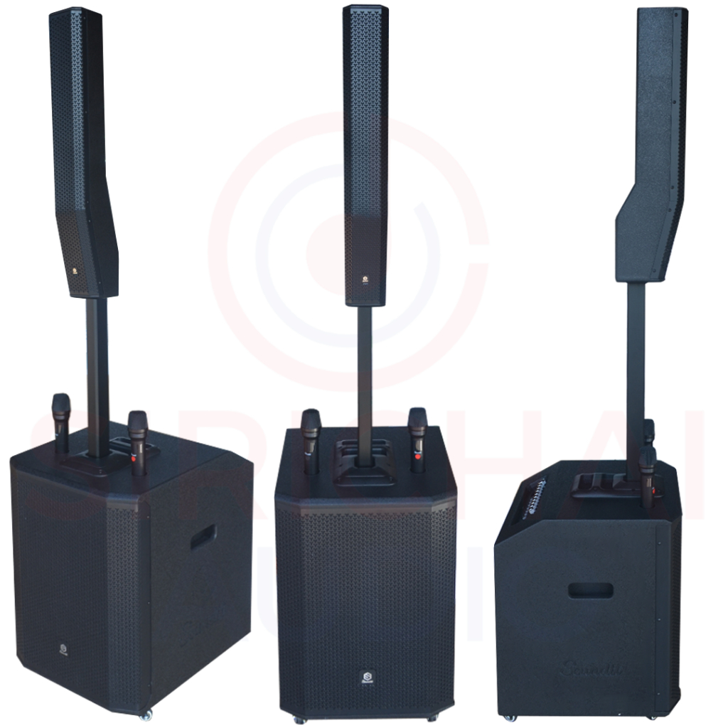 ลำโพงActive column ขนาด15นิ้ว Soundit รุ่น Sv60 pro ไมค์ลอยคู่ 800วัตต์ แบตเตอรีในตัว