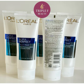 ⭐️พร้อมส่ง|แท้100%⭐️โฟมล้างหน้า L'Oréal Paris Revitalift Cleansing Foam และ Aura Perfect Milky Foam 100ml
