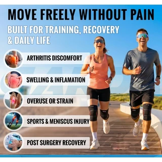สายรัดเข่า เสริมสปริง กันลื่น บรรเทาอาการบาดเจ็บ ลดการกระแทก Knee Support สนับเข่า ที่รัดหัวเข่า ป้องกันบาดเจ็บ