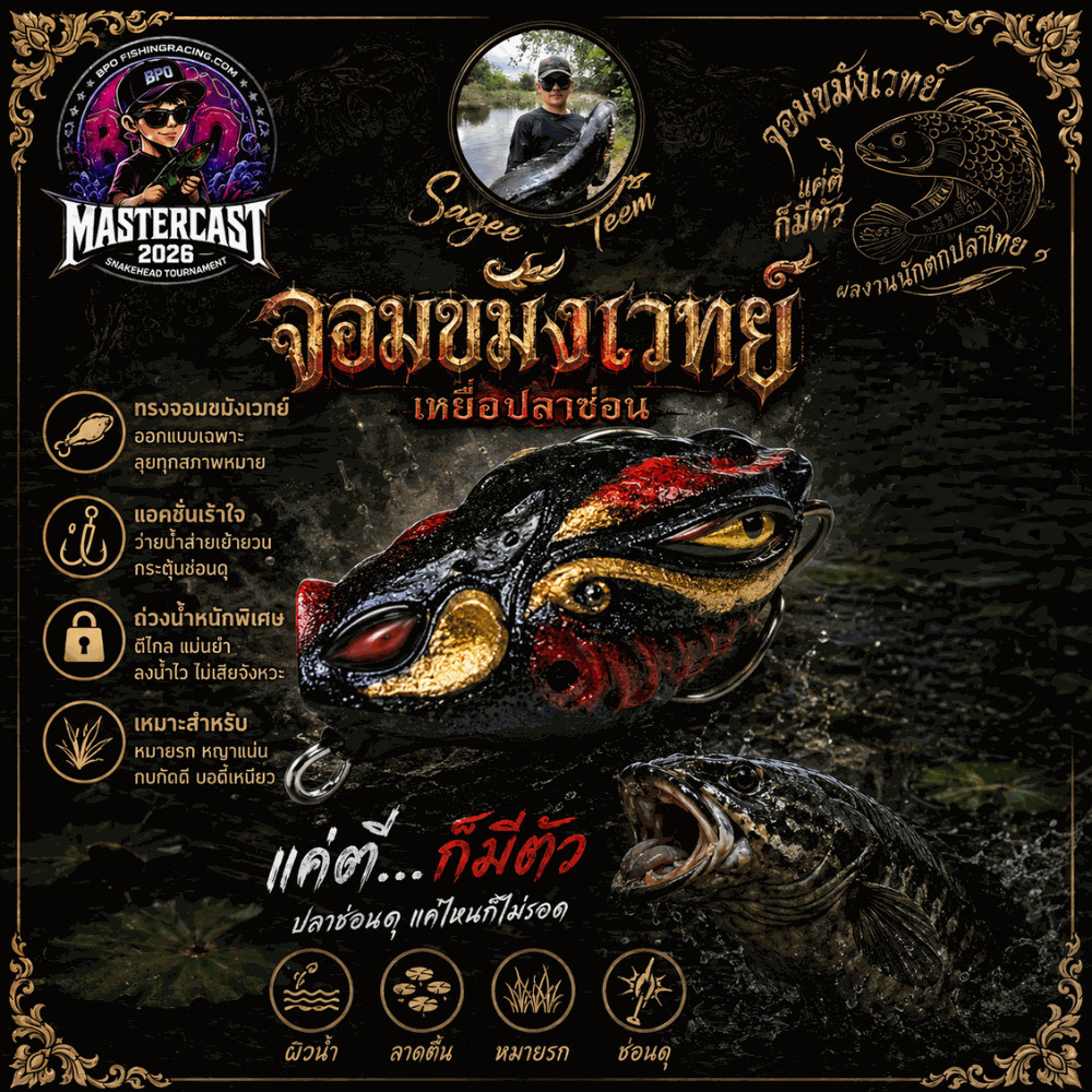 เหยื่อกิจกรรม BPO Mastercast Fishing Tournament 2026