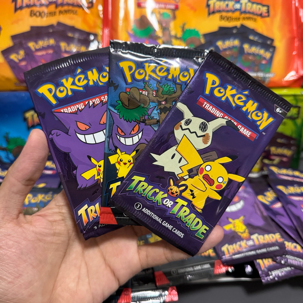 โปเกมอน ภาษาอังกฤษ แบบซอง Pokemon TCG Trick or Trade Booster Packs Halloween