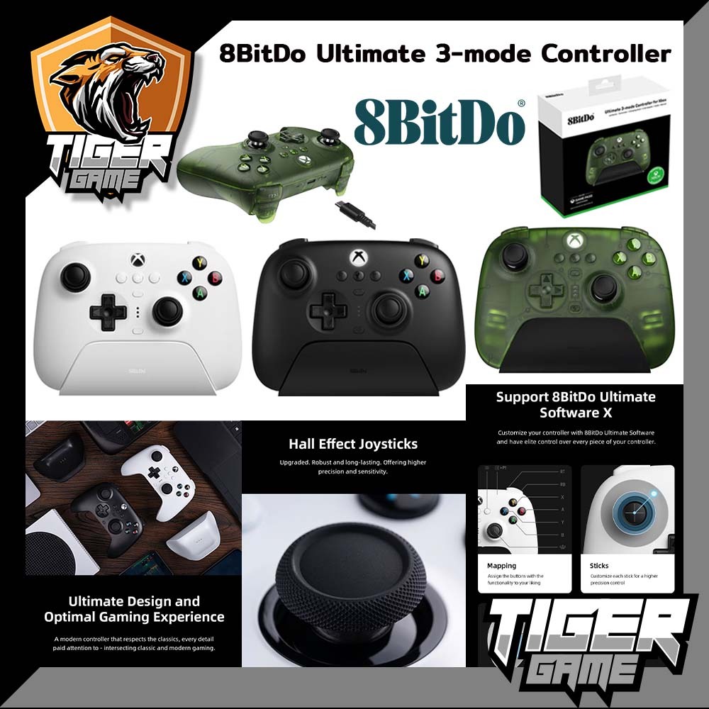 8BitDo Ultimate 3 mode Controller For Xbox,Windows,Android,iOS(จอย Com)(จอย switch)(จอย PC)(จอย Xbox