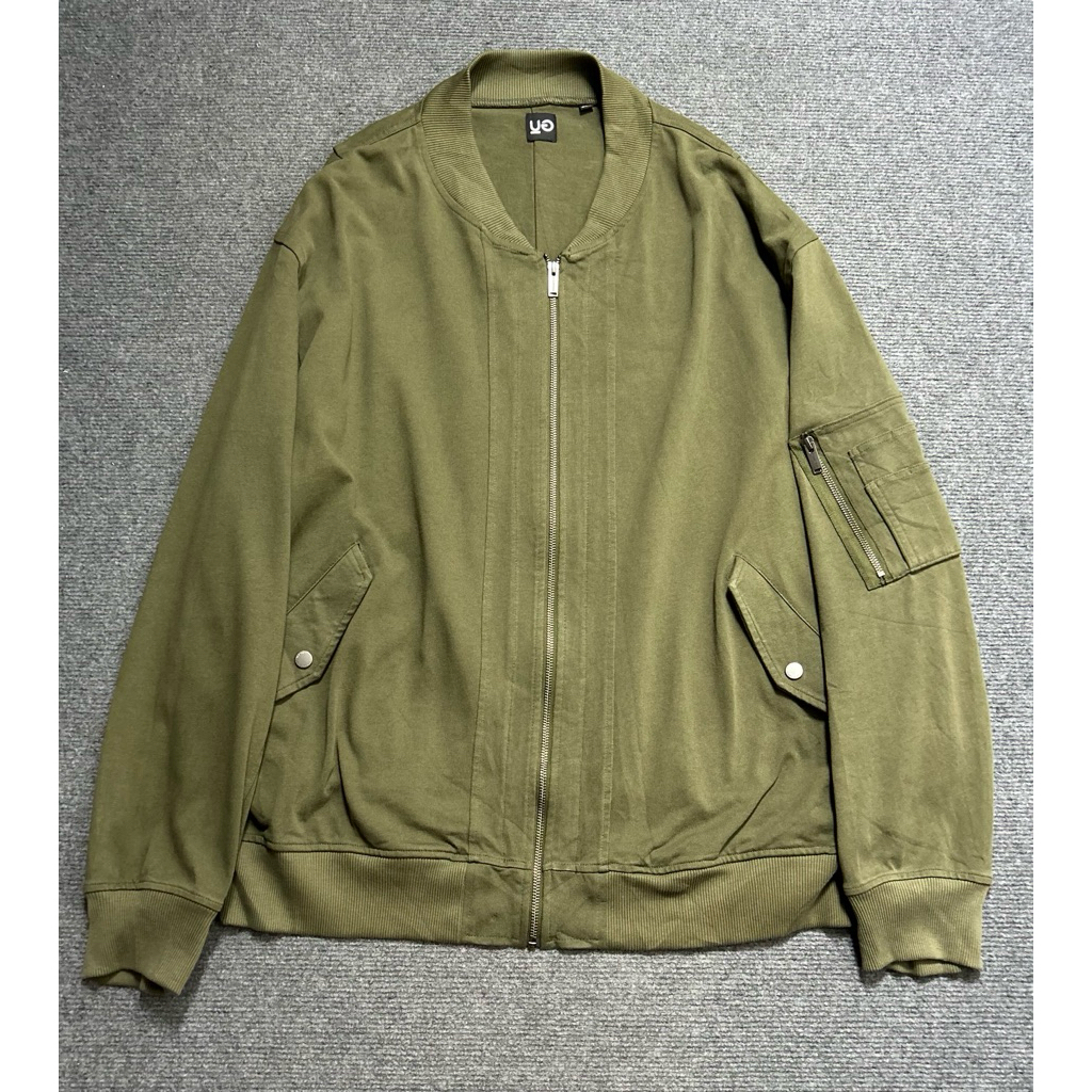 under.. x uni.. green cotton jacket