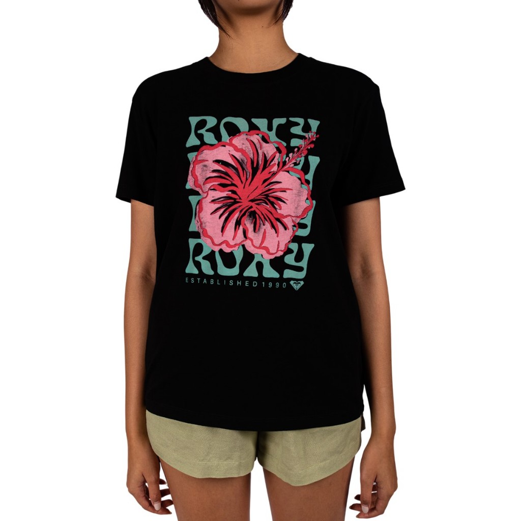 ROXY เสื้อผู้หญิง Womens Hello Dear Top-Black 261 URJZT03973-KVJ0