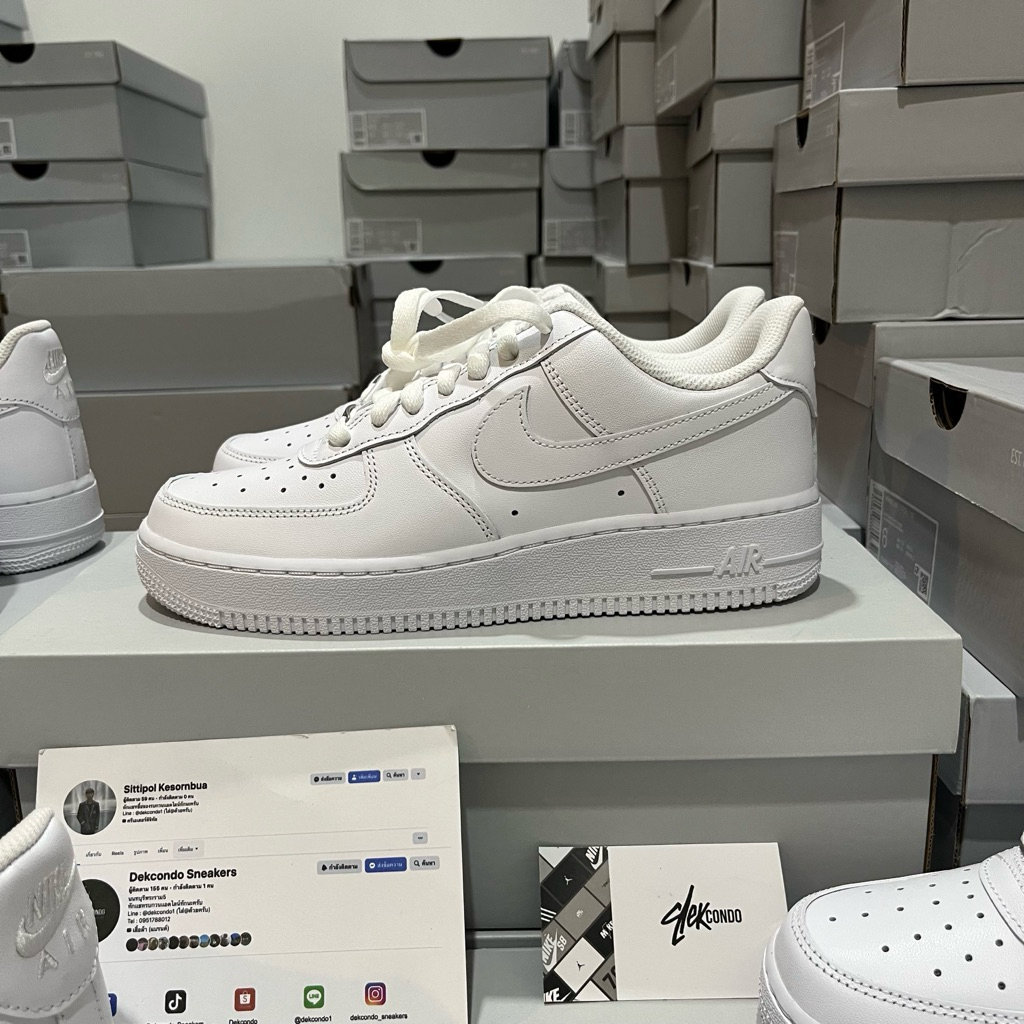 Nike Air Force 1 '07 Triple White พร้อมส่งของเเท้100% รูปที่ 3