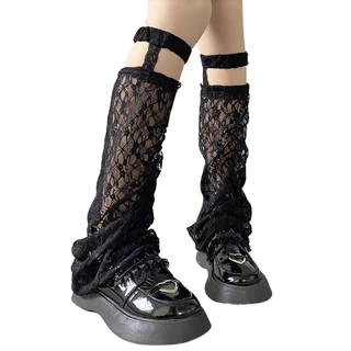 พร้อมส่งจากไทย แฟชั่นอุปกรณ์เสริมชุด Cover Dance สไตล์โกธิค เช่น ถุงมือตาข่าย สายคล้องแขนและขา และเข็มขัดตกแต่ง
