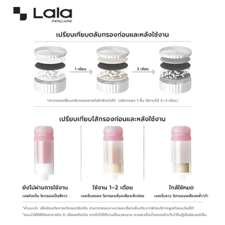 Lalapercare หัวฝักบัวเพิ่มแรงดัน กรองน้ำหลายชั้น พร้อมกลิ่นหอมบำรุงผิว กำจัดคลอรีน ยับยั้งแบคทีเรีย สำหรับอาบน้ำ