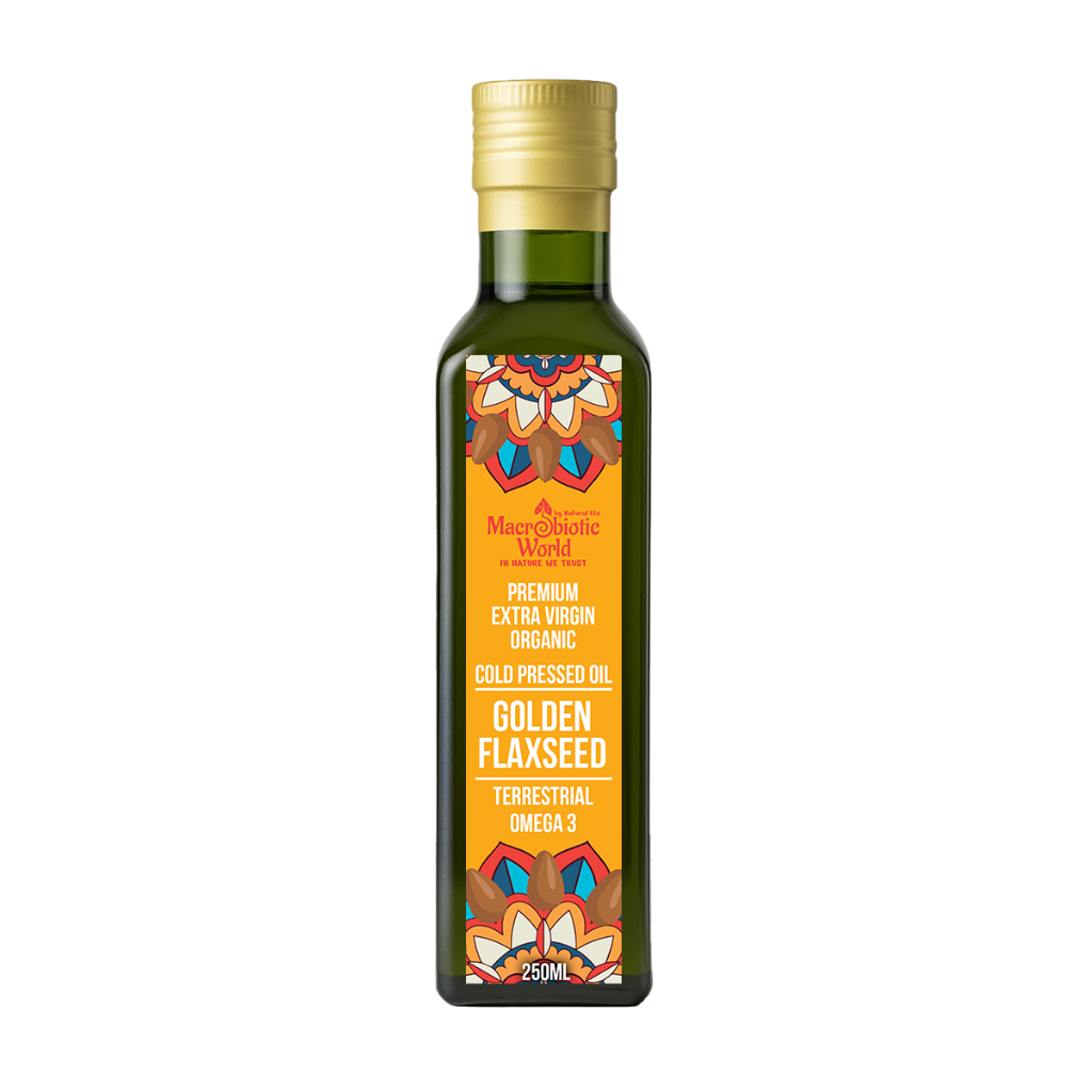 Organic/Bio Extra Virgin Cold Pressed Golden Flaxseed Oil รูปที่ 2