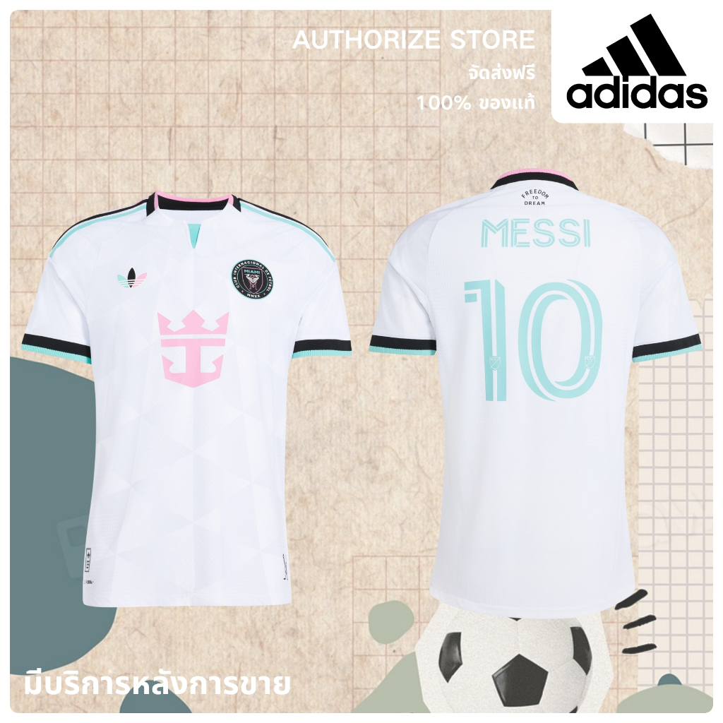 （ของแท้ 100%）adidas Inter Miami CF 2026 Third Authentic Jersey Messi เสื้อฟุตบอล