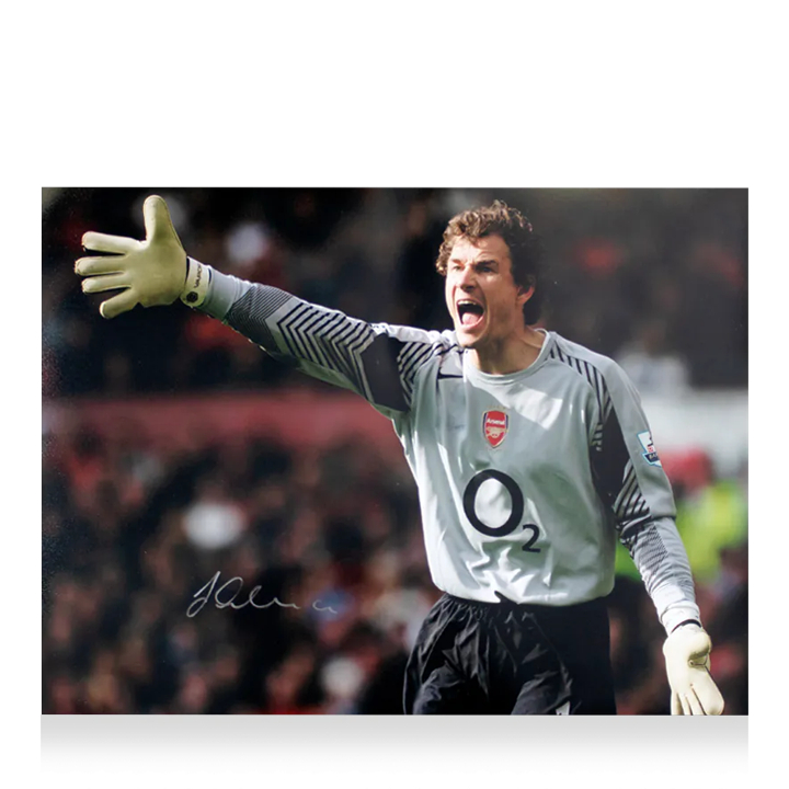 [ภาพไม่รวมกรอบ] Jens Lehmann 12x16 นิ้ว พร้อมลายเซ็นแท้ จาก Icons ตำนานผู้รักษาประตู Arsenal ยุคไร้พ
