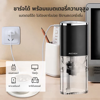 MEEVIDA เครื่องกาแฟ เครื่องบดกาแฟไฟฟ้า Electric Coffee Grinder มินิ ปรับละเอียดได้ 5 ระดับ 155ML