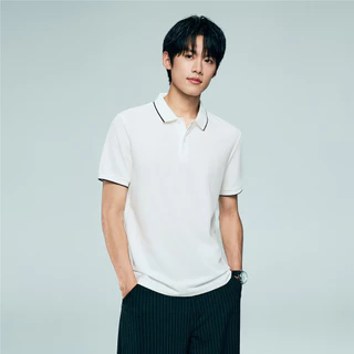 GIORDANO (Online Exclusive) เสื้อโปโลผู้ชาย Men's Ice Cooling Contrast Polo 13016022