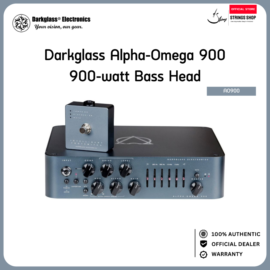 Darkglass Alpha·Omega 900 900W Bass Head หัวแอมป์เบส 900 วัตต์ High Gain