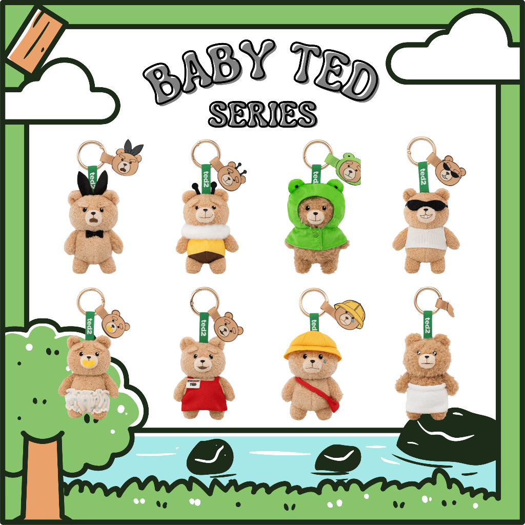 🚚พร้อมส่ง...ของแท้💥Ted 2 - Baby Ted Action Plush Pendant💥