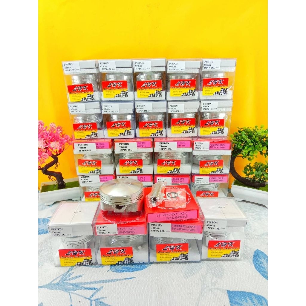 ชุดลูกสูบ LHK ขนาด 58 มิล ถึง 81 มิลสลัก 15 มีครบทุกไซส์ มีของพร้อมส่ง (LHK แท้ )