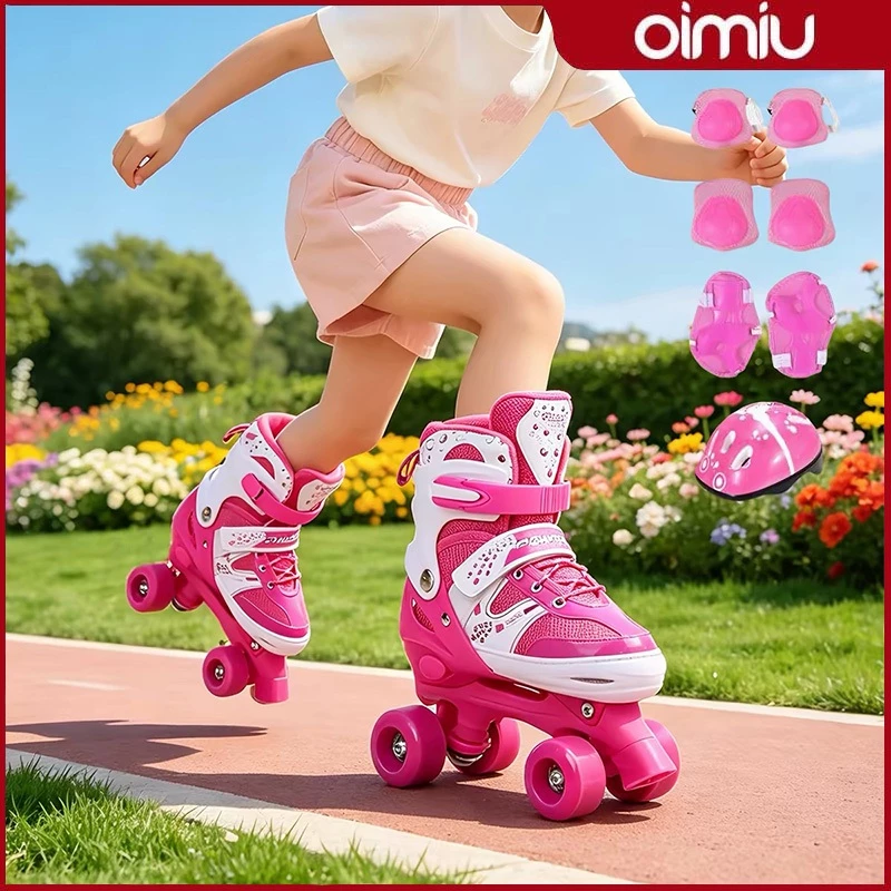 OIMIU รองเท้าสเก็ตโรลเลอร์เบลด ดีไซน์ทันสมัย สำหรับเด็กและผู้ใหญ่ ขนาด รองเท้าสเก็ตเด็กทนทาน