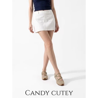 CandyCutey รองเท้าแมรี่เจนผู้หญิงสไตล์เกาหลี วินเทจคลาสสิก สายรัดไขว้บาเล่ต์ สไตล์สปอร์ตและลำลองเหมาะใช้ประจำวัน