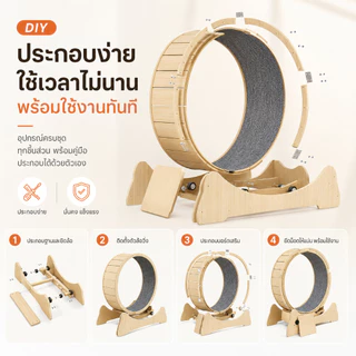 😺 ลู่วิ่งแมว ล้อวิ่งกีฬาไม้เนื้อแข็ง ล้อวิ่งแมว ขนาดใหญ่ ที่ออกกำลังกายสัตว์เลี้ยง ออกกำลังกาย 4.0