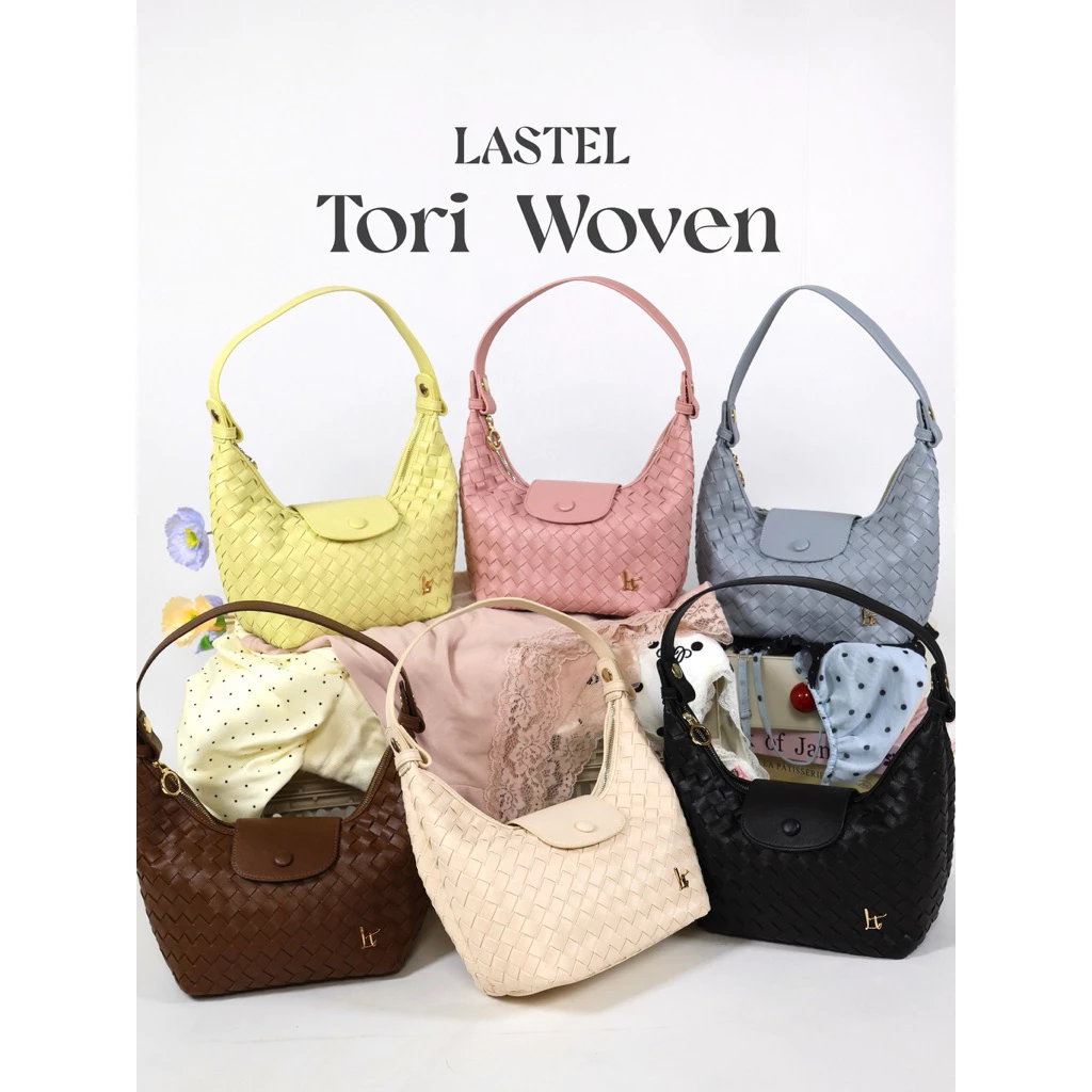 พร้อมส่ง LASTEL กระเป๋าสานรุ่น Tori สะพายได้3เเบบ งานคุณภาพพรีเมี่ยม