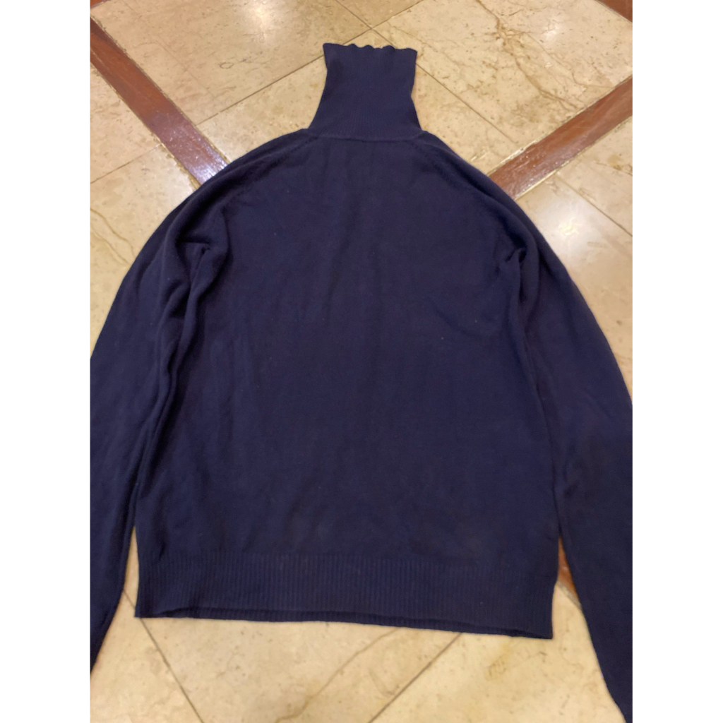 A158/เสืัอกันหนาวZara (เฟดมีขุย)คอเต่าสีดำ อก34