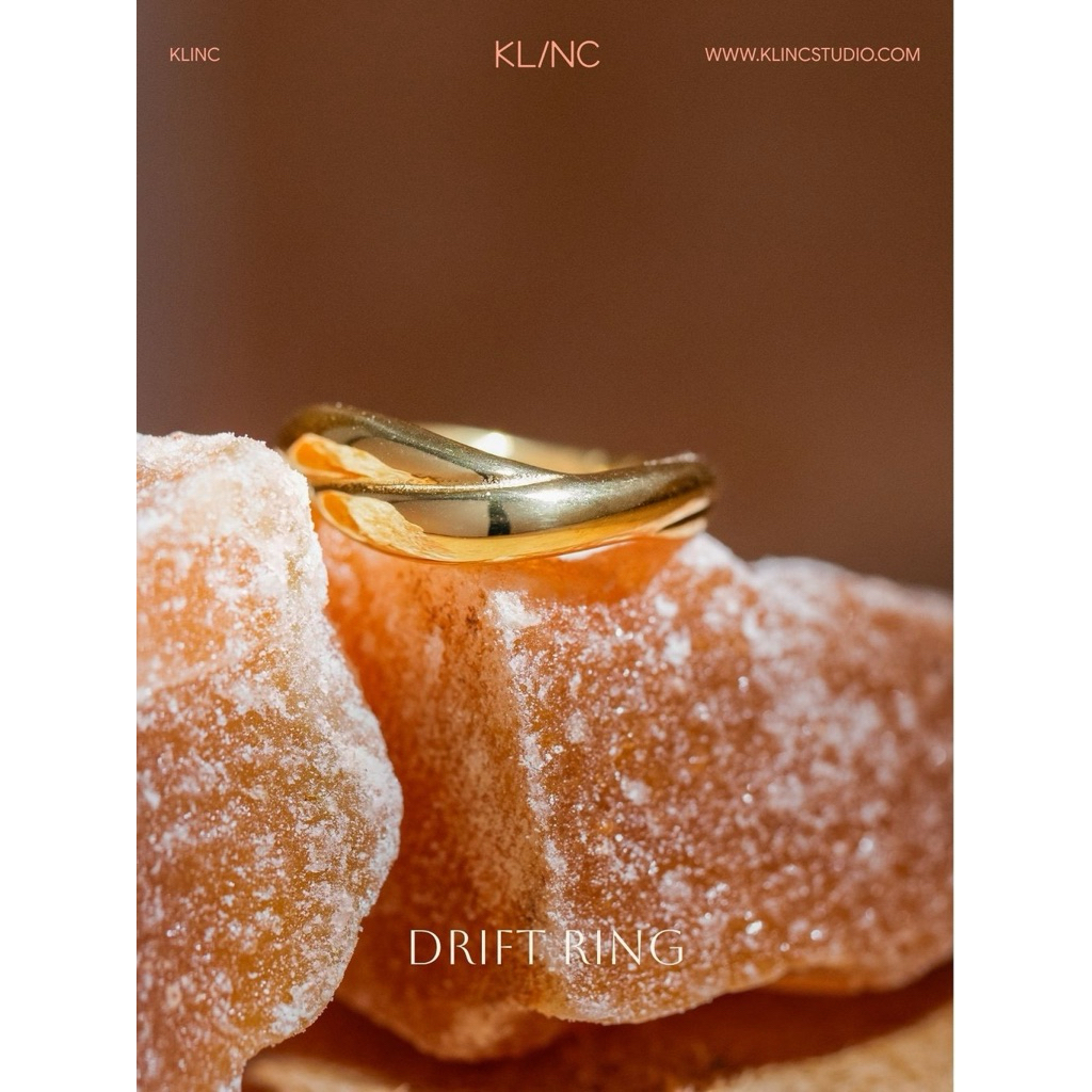 แหวนเรียบ Gold Drift Ring - KLINC