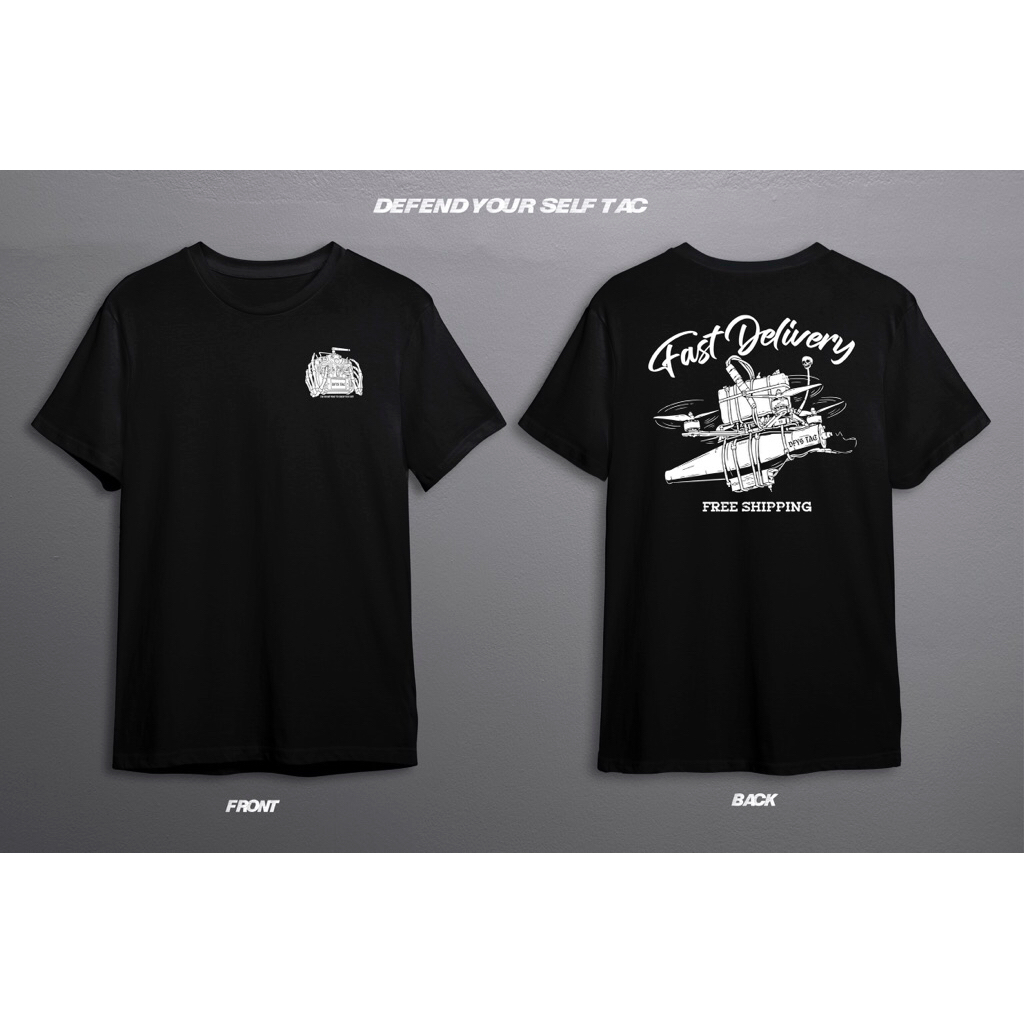 เสื้อยืด Tactical (Fast Delivery)🚀 Cotton-100