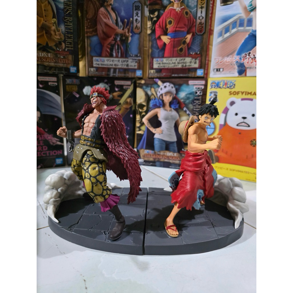 [ขายคู่/มือ2/ไม่มีกล่องทั้งคู่] Monkey D. Luffy & Eustass Kid - One Piece Magazine Figure (Set 2 ตัว
