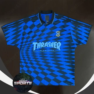 เสื้อฟุตบอลวินเทจ เสื้อฟุตบอลแฟชั่นทีม อาร์เจนติน่า /ชื่อเบอร์ MESSI#10 ไซส์ XS-2XL #RT0231