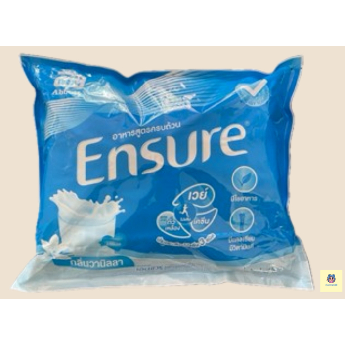 Ensure 2400g นมผู้สูงอายุ Abbott โปรตีนสูง อาหารสูตรครบถ้วน กลิ่นวานิลลา ถุงเติม ของแท้ พร้อมส่ง