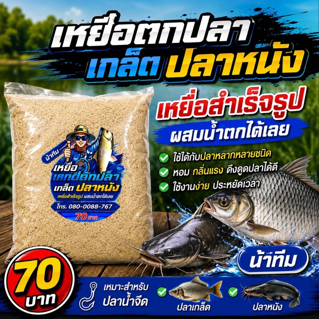 เหยื่อตกปลาน้าทีมcahnnleสูตร 1 สูตรผลไม้รวม