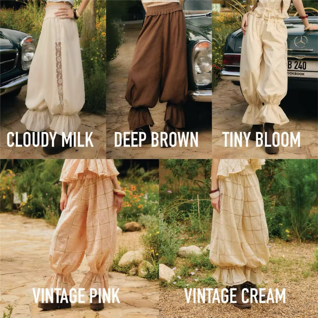 used 1 ครั้ง lookbooklookbook liliane pants สี cloudy milk S