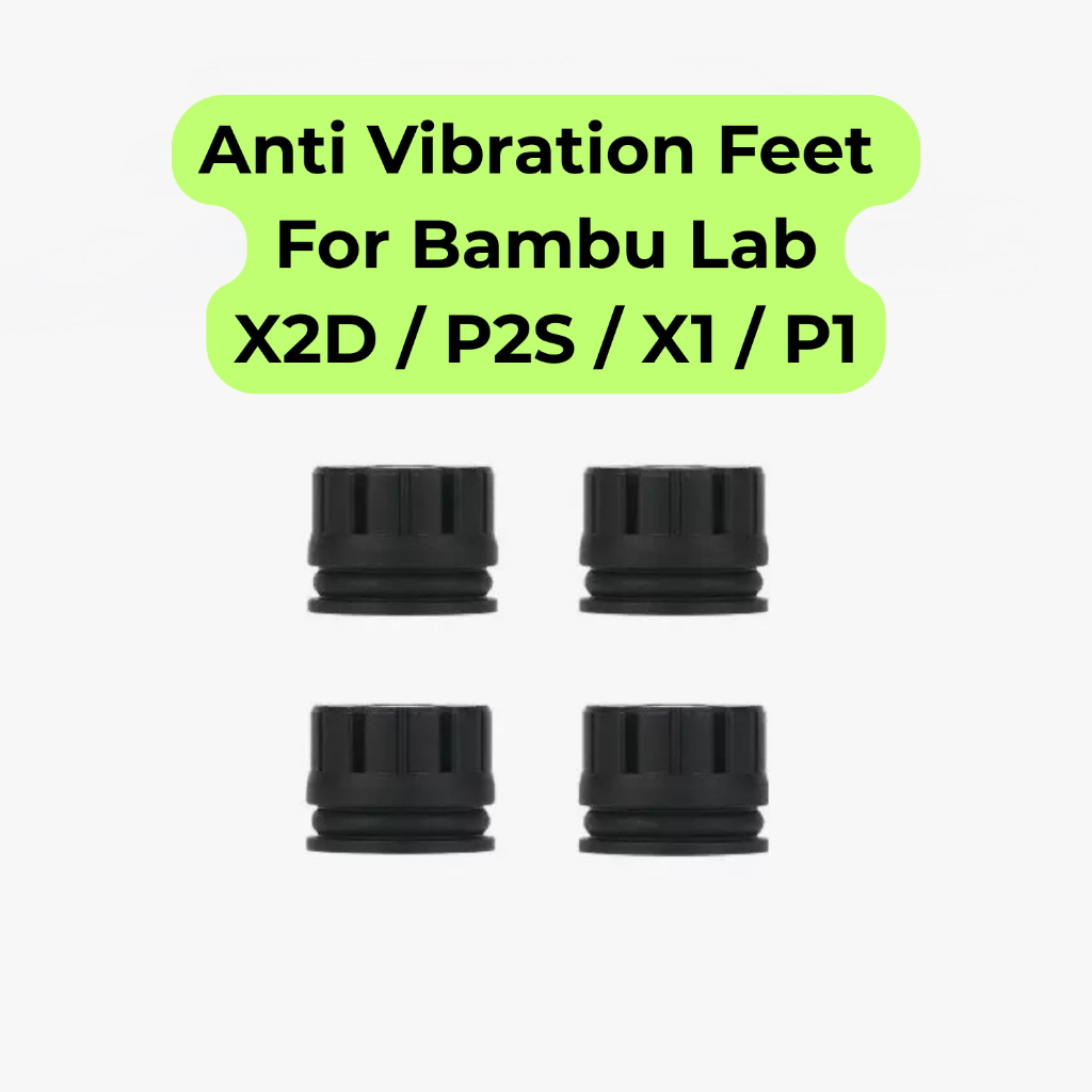 แผ่นรองยางกันกระแทก Bambu Lab – ป้องกันการสั่นสะเทือน สำหรับเครื่องพิมพ์ 3D รุ่น P2S / X2D / X1 / P1