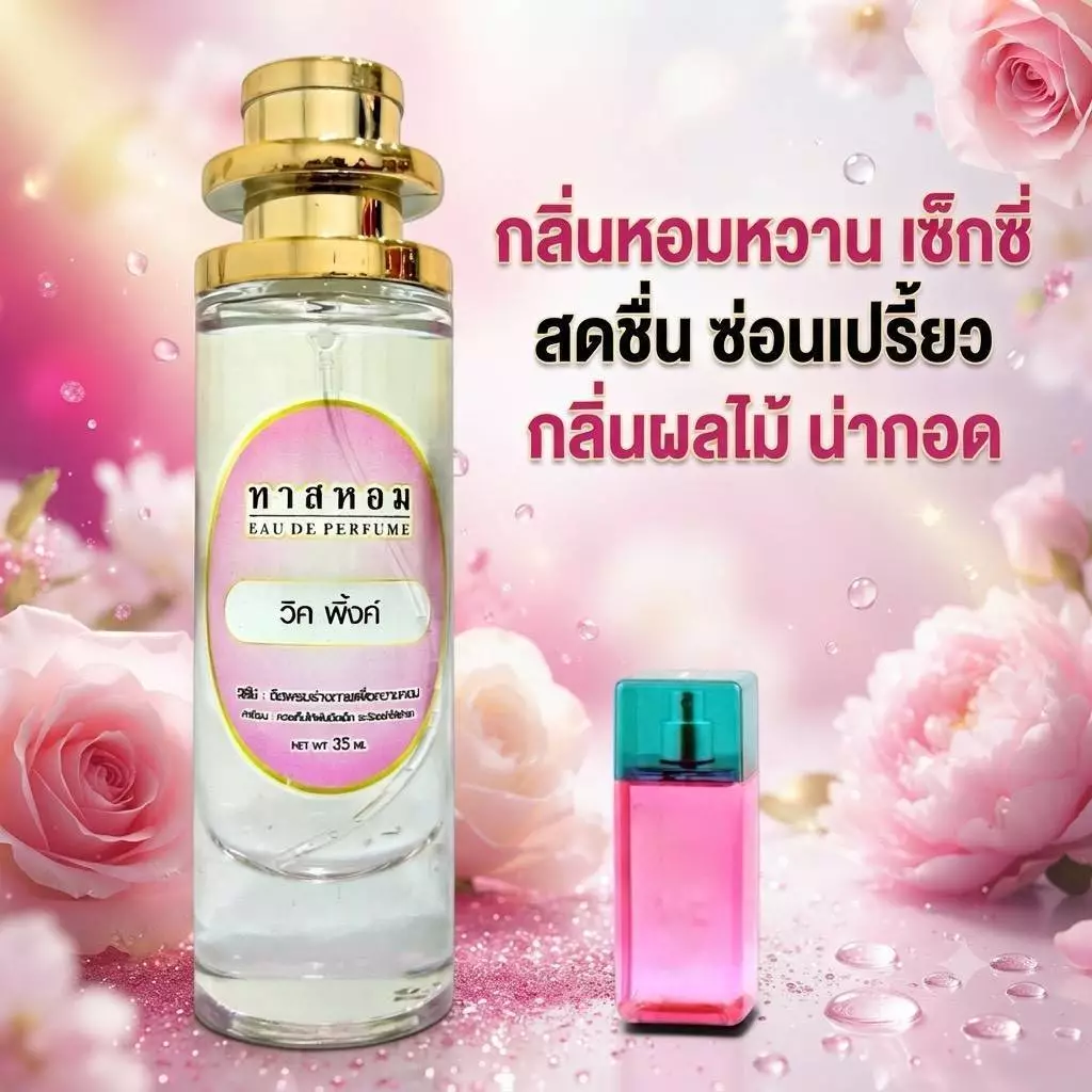 น้ำหอมกลิ่น วิคตอเรีย พิงค์ นำเข้าจากฝรั่งเศสแท้ 💯% ติดทน 12 ชม.