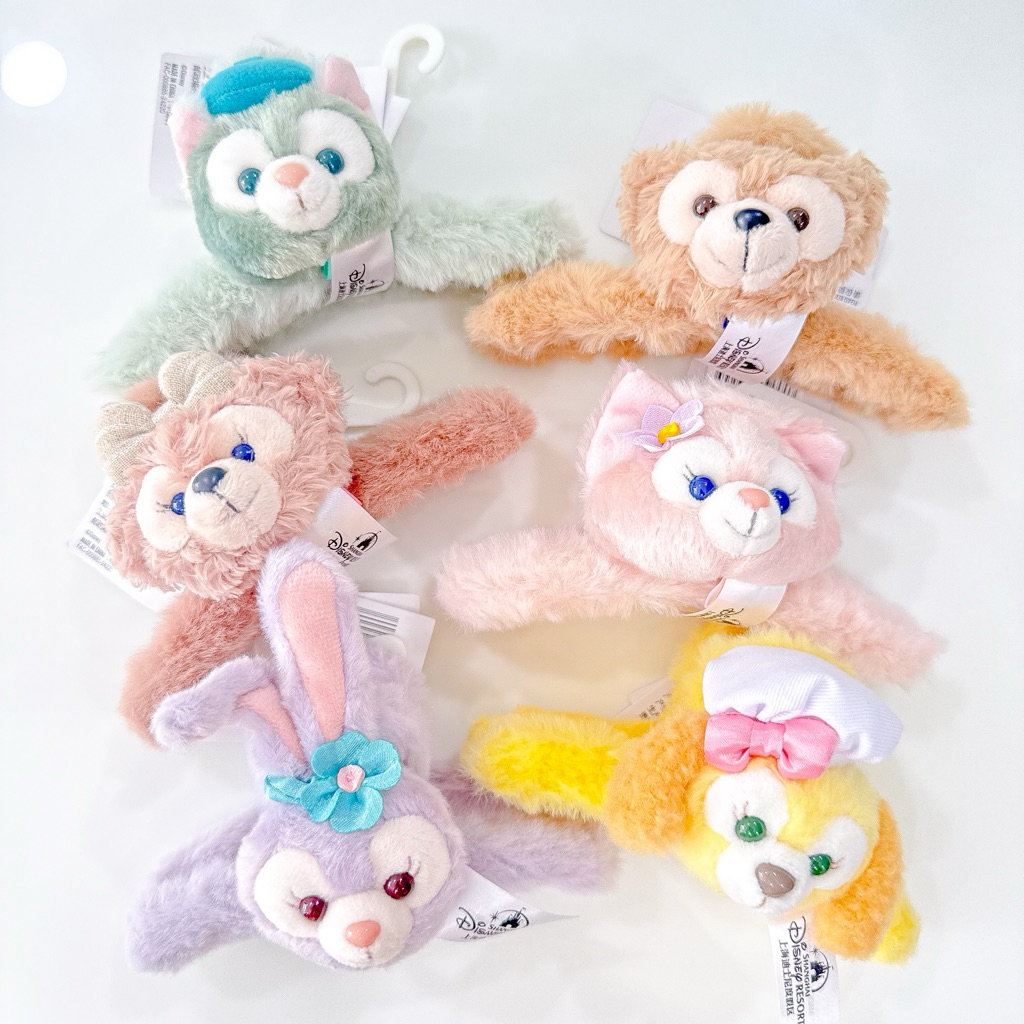 พร้อมส่ง Disneyland Shanghai กิ๊บหนีบผม Duffy and friends Plush Hair Clip Hair Accessories