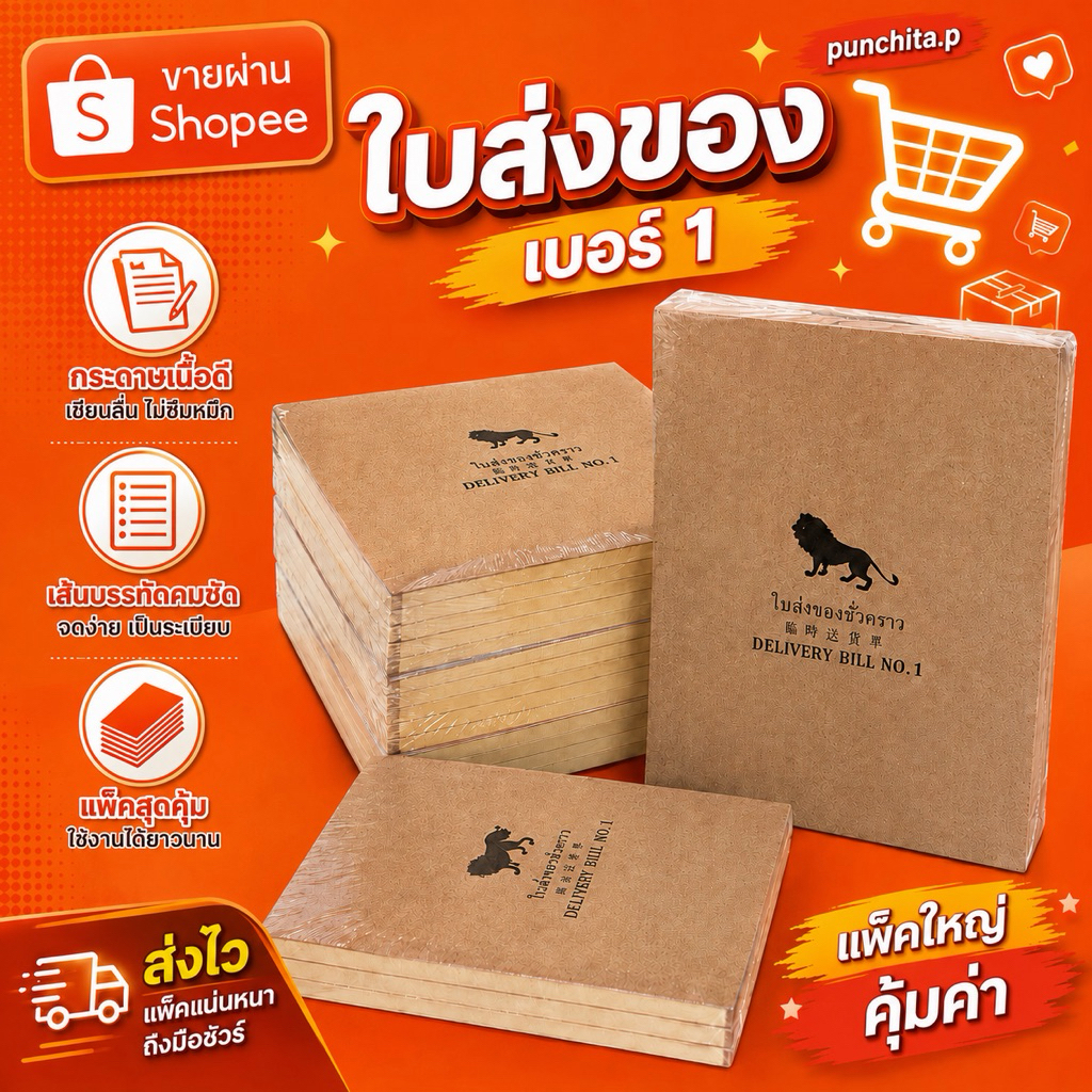 ใบส่งของชั่วคราว Dilivery Bill เบอร์ 0-3