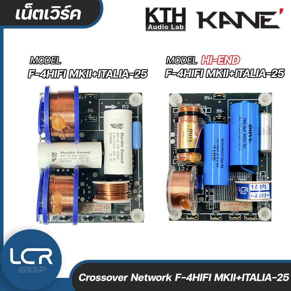 Network 1:1 เน็ตเวิร์ค สำหรับ ดอกลำโพง KTH F-4HIFI MKII+ ITALIA-25/tw.Jl3L อุปกรณ์ ประกอบตู้ เครื่อง