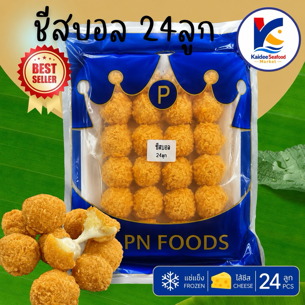 ชีสบอล 24ลูก/แพ็ค พร้อมส่ง🧀 มันบดน้อยชีสเยอะ ชีส บอลชีส 🚛เหมาค่าส่ง ฟรีกล่องโฟม!! ทุกจังหวัดทั่วไทย 🎉