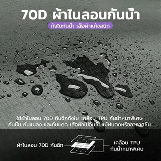 🔥ส่งจากไทย ถุงสูญญากาศบีบอัดเก็บเสื้อผ้า สำหรับพกเดินทาง IP67 มีวาล์วซีลลม ทำจากผ้าไนลอนออร์แกน