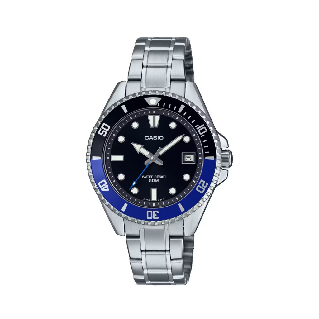 Casio นาฬิกาข้อมือ รุ่น MDV-10D-1A2VDF (38.5 mm) Sporty Unisex Watch