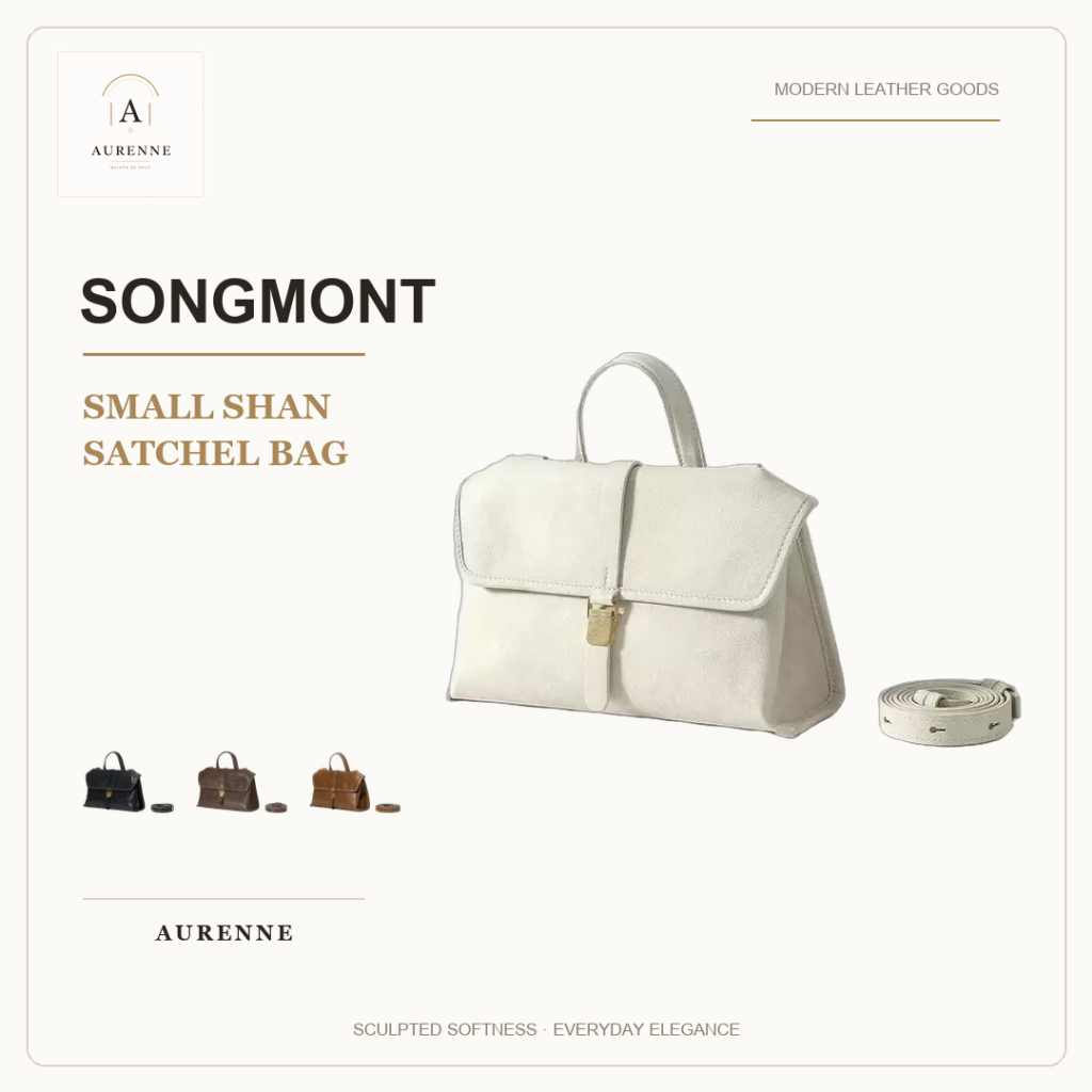 สินค้าแท้ 100% 👜Songmont Small Shan Satchel Bag ลุคหรูใช้ได้ทุกโอกาส