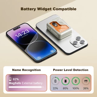 [CCC]Handin 30000mAh ชาร์จไร้สาย powerbank PD35W ชาร์จเร็ว ใช้งานกับโทรศัพท์มือถือทั้งระบบ พร้อมไฟฉายLED มีขาตั้ง