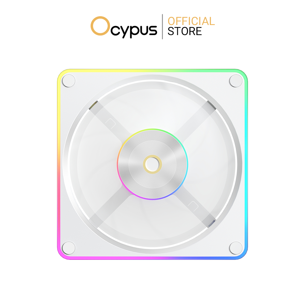 OCYPUS SIGMA F12 WHITE ARGB (COMPUTER FAN / พัดลมคอมพิวเตอร์)