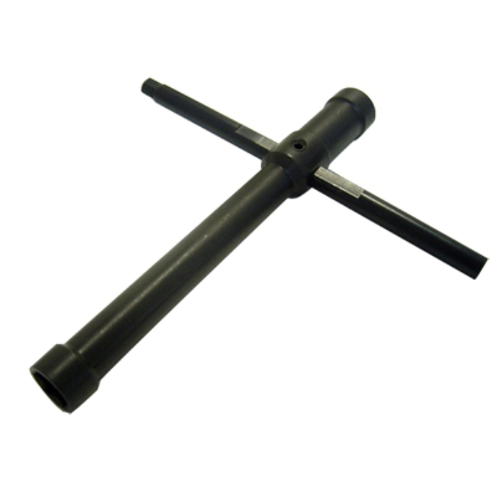 เครื่องมือถอดหัวเทียน+บล็อค+หกเหลี่ยม5มิลฯ Cross Wrench (8mm /10mm Socket + 5mm Hex)