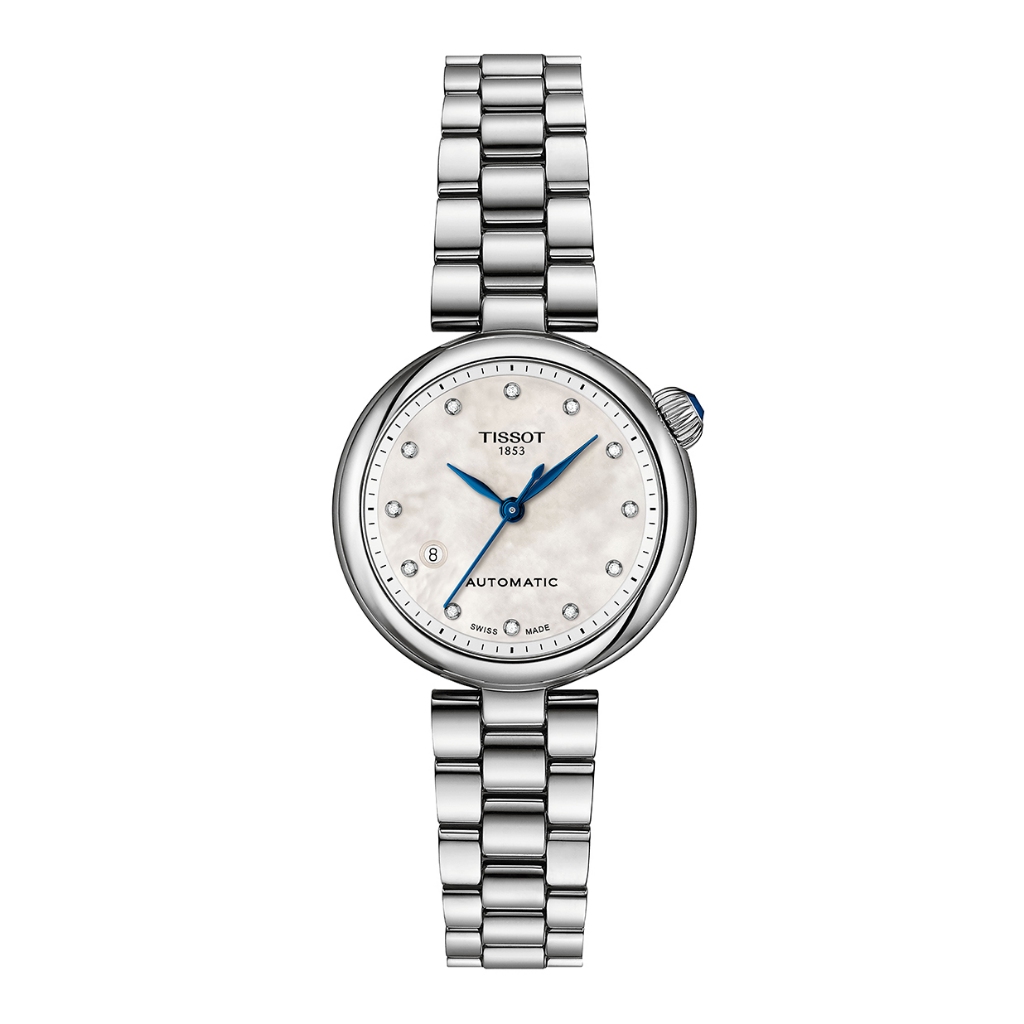 Tissot Desir 28mm ทิสโซต์ เดซีร์ 28 มม มุกสีขาว เทา T1522071111600 นาฬิกาผู้หญิง