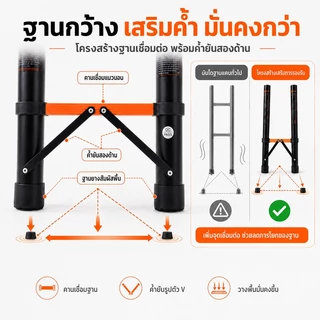 บันได บันไดยืดได้ บันไดอลูมิเนียม บันไดยืดได้ 6.1M สามารถแบก 3500KG จะไม่เกิดสนิมมั่นคง สำหรับบ้าน/ใช้ในไซต์งาน