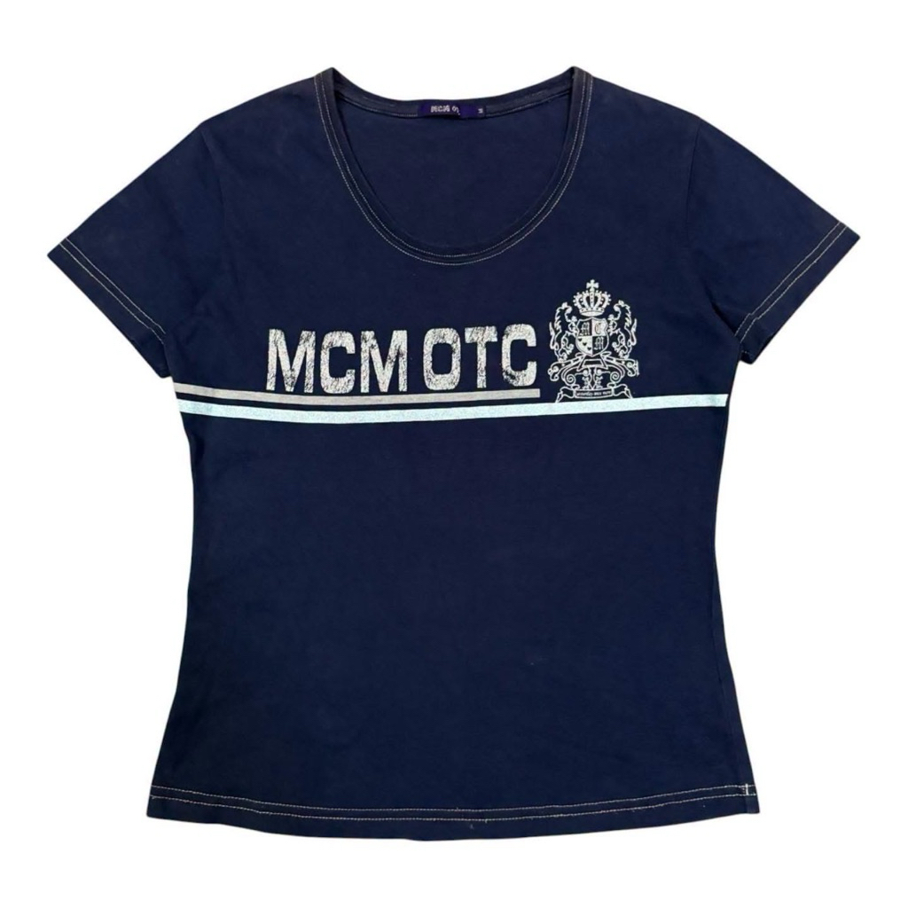 MCM เสื้อยืดแขนสั้น มือสอง ของแท้