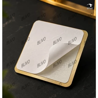 BLIVO ป้ายผลักดึง ป้ายเลื่อน มีผลสามมิติ กาวสองหน้าด้านหลัง ป้ายผลัก ป้ายดึง ขนาด 10x10CM