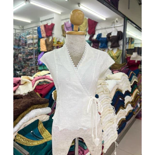 เสื้อใส่ไปวัด เสื้อใส่ไปทำบุญผ้าฝ้าย สินค้าเกรดพรี่เมี่ยม สินค้าพร้อมส่ง1