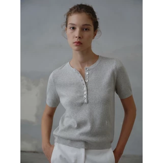 Hounddown - Cika Button Knit Top