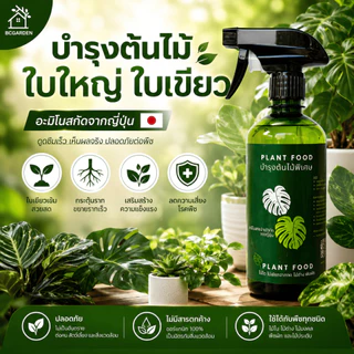 สเปรย์บำรุงใบ ใบใหญ่ ใบเขียว กระตุ้นการแตกใบ แตกยอด ปลอดภัยต่อผู้ใช้ ขนาด 450 ml